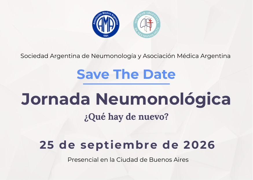 Save the Date - Jornada Neumonológica 2026